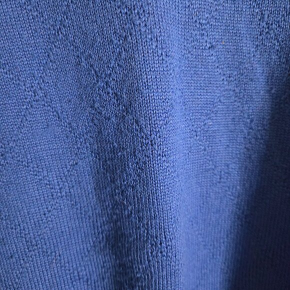 Bogner Vintage Italian Yarn Wool Blend Turtleneck Ski Sweater Royal Blue Size L - Picture 5 of 8